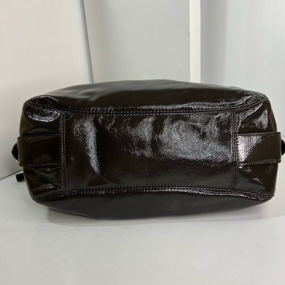 Coach Madison Maggie Mia Patent Leather Hobo Shoulder Bag - Picture 9 of 17